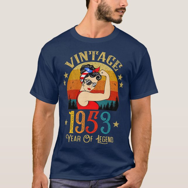 68: e födelsedagspresenten 68 år gammal för kvinno t shirt (Framsida)