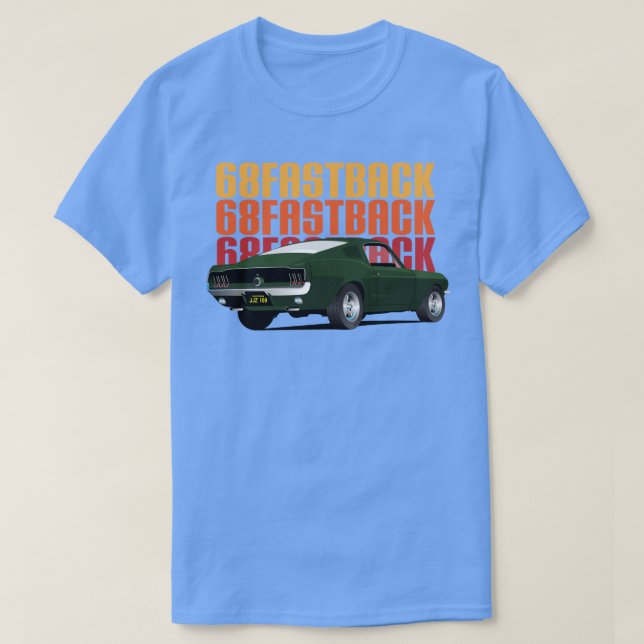 68 Fastback T Shirt (Design framsida)