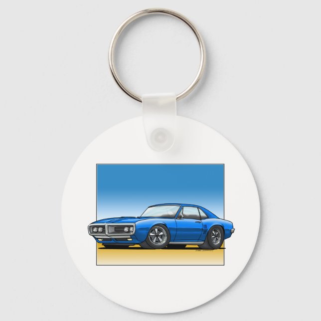 68_Firebird_BLUE Nyckelring (Framsida)
