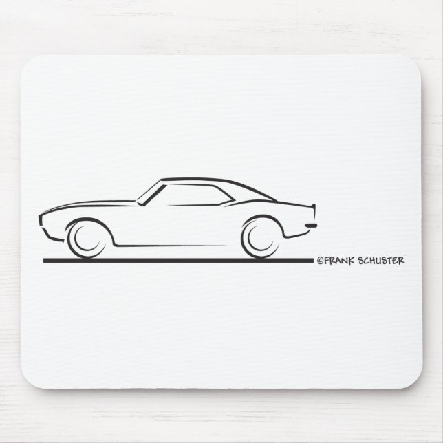 68 Kamaros hårdaste BLK Musmatta (Framsidan)