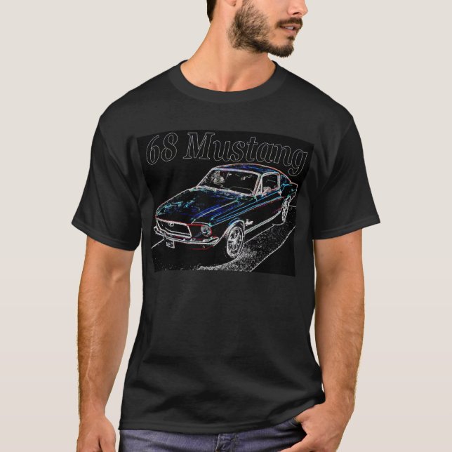 68_mustang_fastback tee shirt (Framsida)