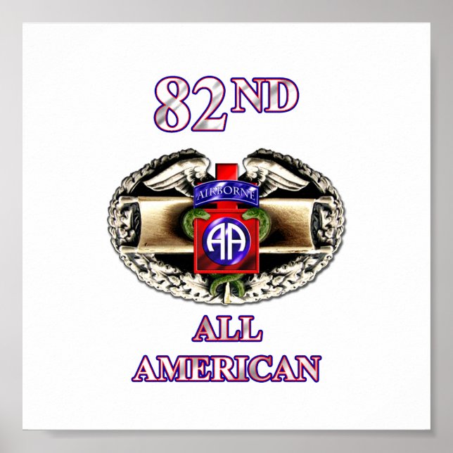 68 W 82:a Airborne Division Poster (Framsidan)