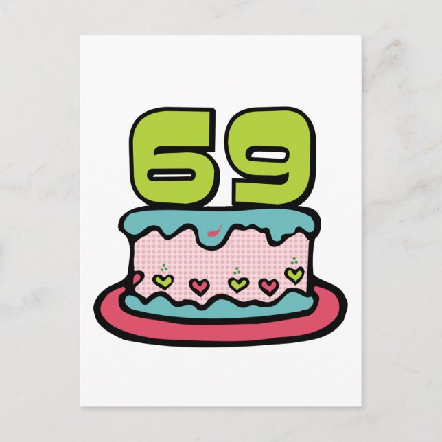 69 Ålderskaka Vykort (Framsida)