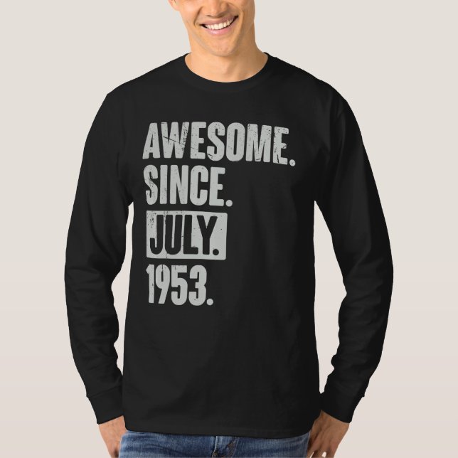 69 år gammal 69:e födelsedagen Fantastisk sedan ju T Shirt (Framsida)