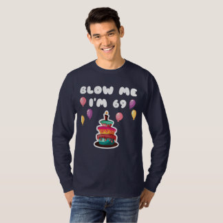 69 år gammal blått mig jag är 69 ynkliga 69:e föde t shirt