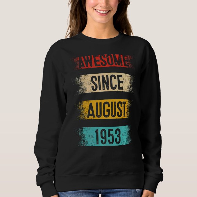69 år gammal Fantastisk sedan augusti 1953 69:e fö T Shirt (Framsida)