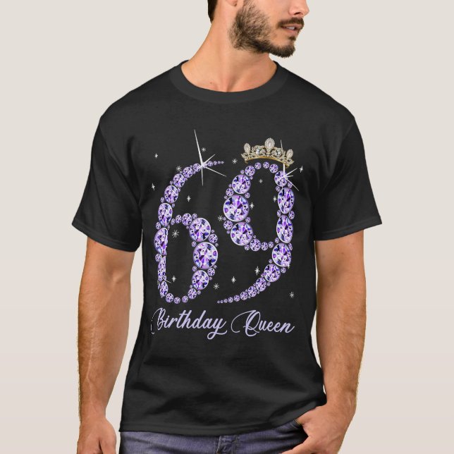 69 år gammal min 69:e födelsedag drottning Diamond T Shirt (Framsida)