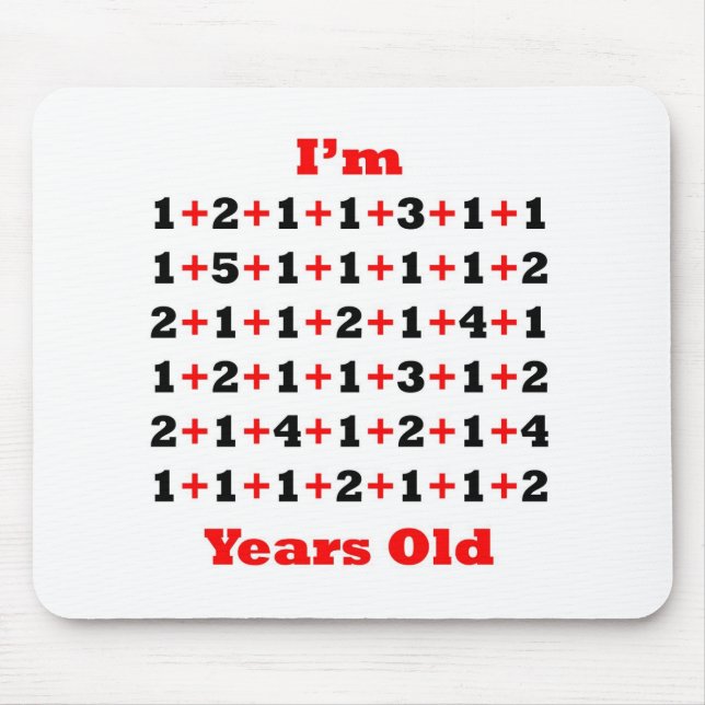 69 år röd gammal Blk Musmatta (Framsidan)