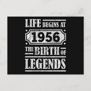 69 Årig 1956 Födelsedagen För En Legend 69-årsdag Vykort
