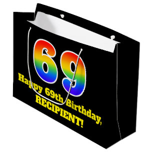 69-årsdag ~ Rolig, Färgrik, Livlig, Regnbåge 69