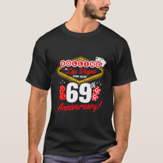 69-årsjubileum Vegas 69-års bröllopsjubileum La T Shirt
