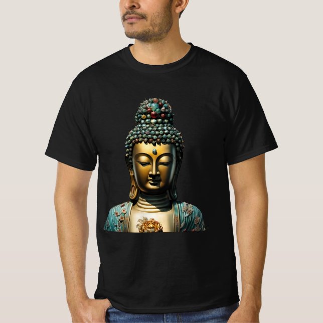 69 Buddha Guanyin - buddistisk mask T-Shirt (Framsida)