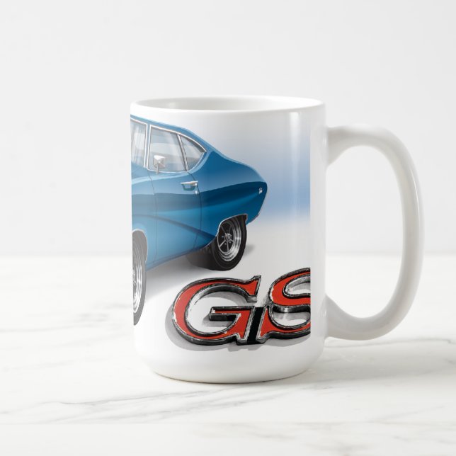 69 Buick GS i blått Kaffemugg (Höger)