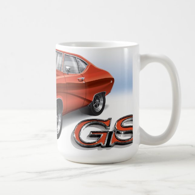 69 Buick GS i rött Kaffemugg (Höger)