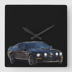 "69 CHEF 429 MUSTANG CLOCK FYRKANTIG KLOCKA