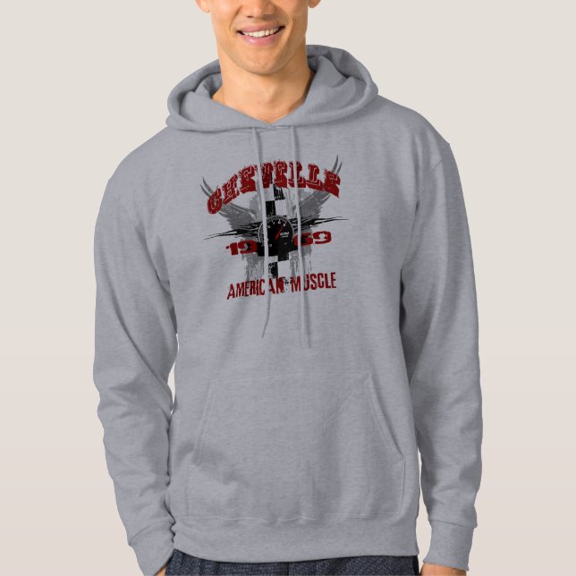 69 Chevelle anpassningsbarHoodies Sweatshirt Med Luva (Framsida)
