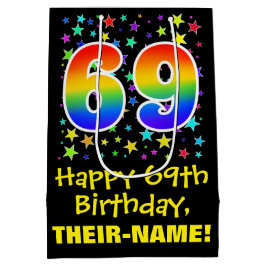 69:e födelsedag: Färga stjärnor Mönster och regnbå