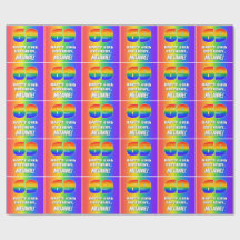 69:e födelsedag: färgfull, Roligt Rainbow Mönster