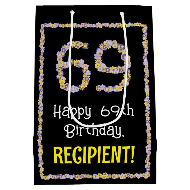 69:e födelsedagen: Blommigt Flowers Number, eget n (Baksidan)