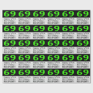 69:e födelsedagen - Nerdy/Geeky Stil "69" och Nam Presentpapper