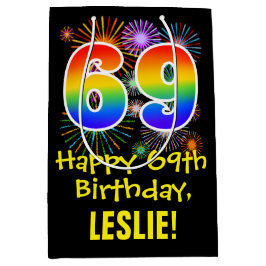 69:e födelsedagen: Roligt Fireworks Mönster + regn