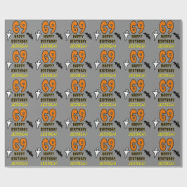 69:e födelsedagen: Spooky Halloween Theme, eget na Presentpapper