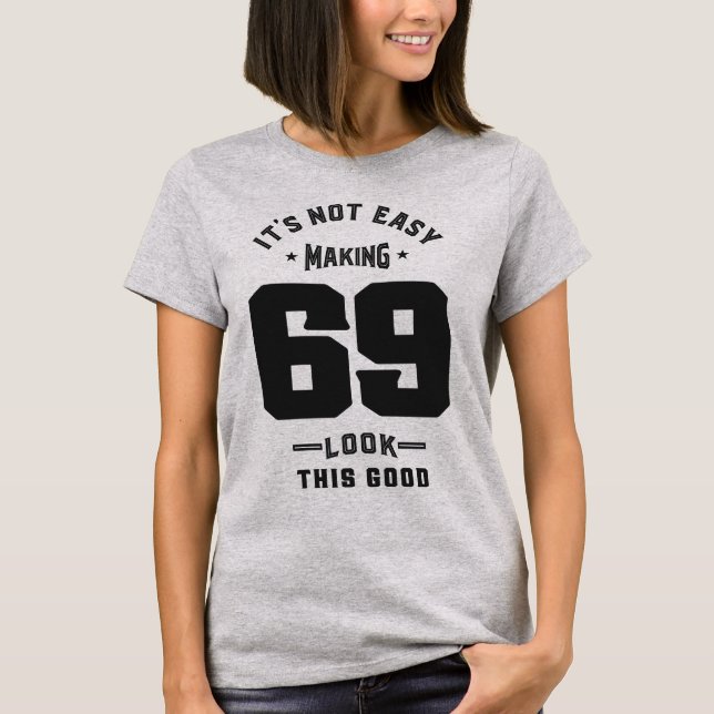 69:e födelsedagsgåvor t shirt (Framsida)