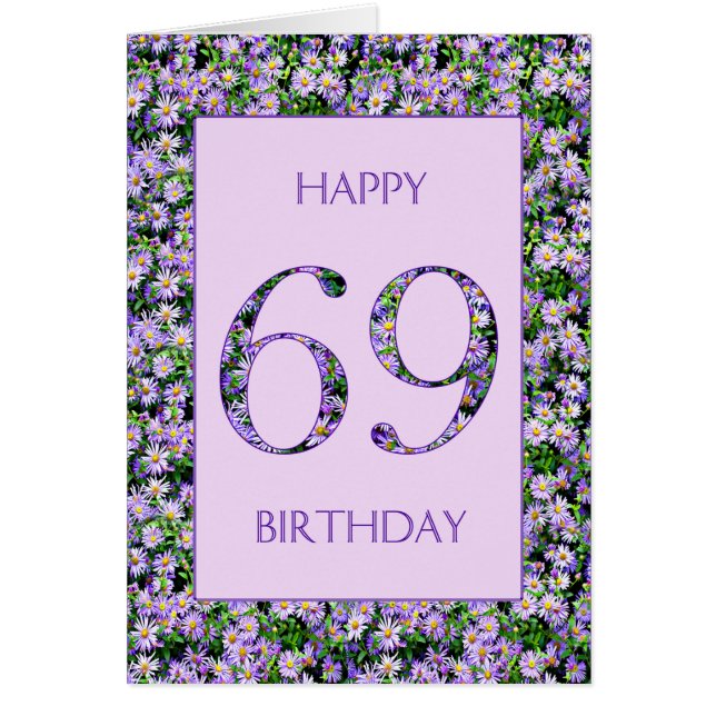 69:e Lilan Daisy Hälsningskort (Framsidan)