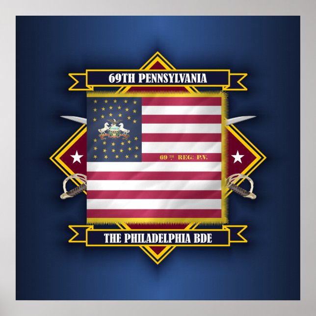 69:e Pennsylvania Infantry Poster (Framsidan)