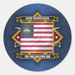 69:e Pennsylvania Infantry Runt Klistermärke