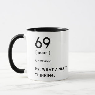 69 lustig definition mugg
