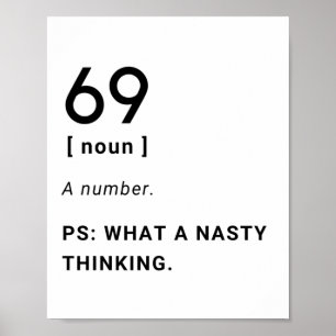 69 lustig definition poster