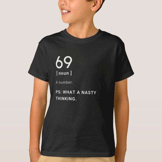 69 lustig definition t shirt (Framsida)