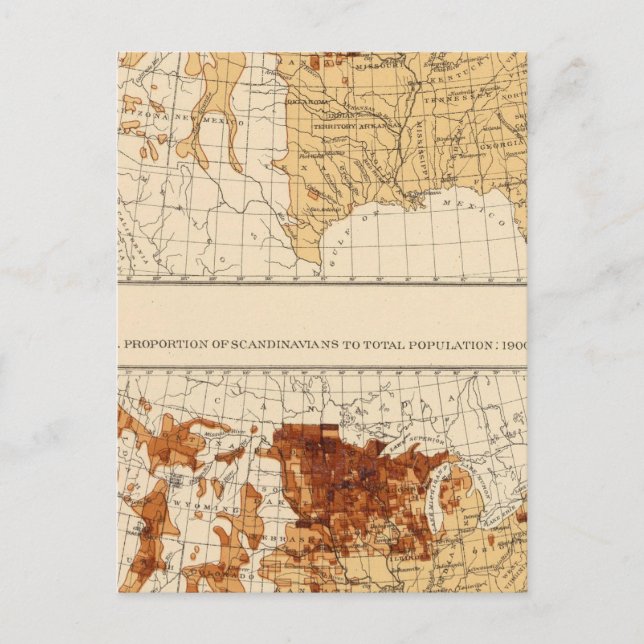 69 Skandinavier 1900 Vykort (Framsida)