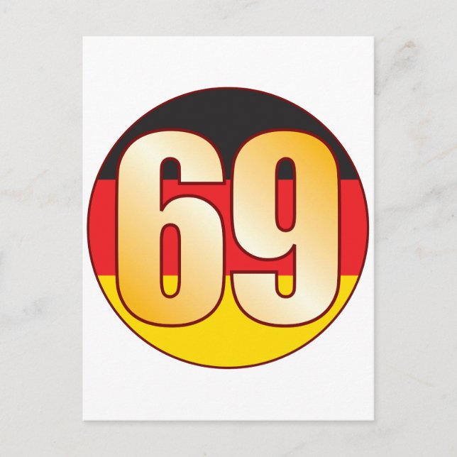69 TYSKLANDA Guld Vykort (Framsida)