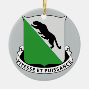 69th Armored Regiment Julgransprydnad Keramik