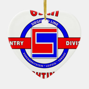 69TH INFANTERIUPPDELNING "STRIDIGHETEN 69TH " JULGRANSPRYDNAD KERAMIK