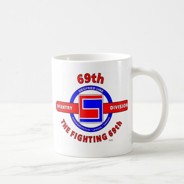 69TH INFANTERIUPPDELNING "STRIDIGHETEN 69TH " KAFFEMUGG (Höger)