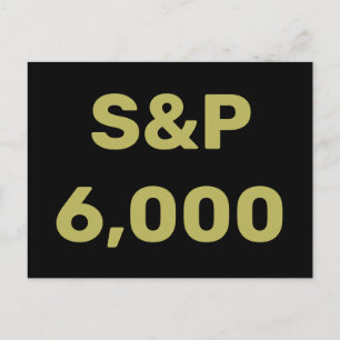 6 000 Lagrar-marknadsindex Firande Vykort