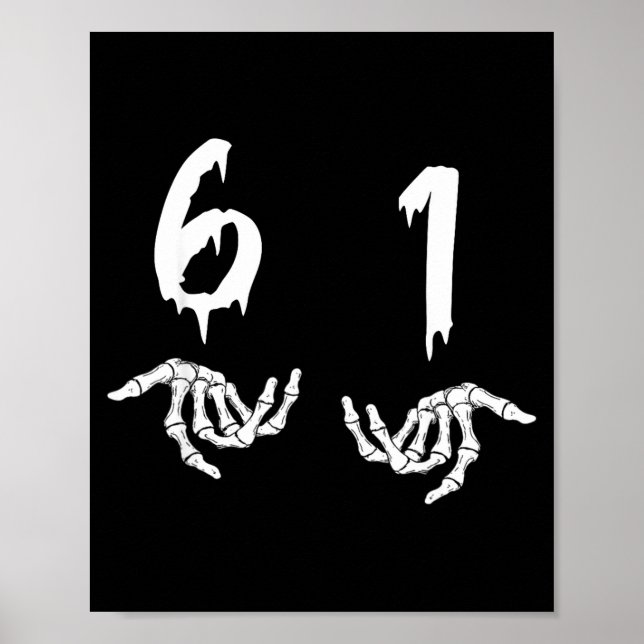 6 1 Six Swan Funny New Slang Six One 61  Poster (Framsidan)