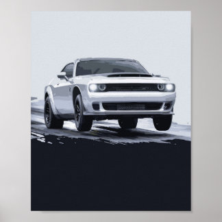 6.2L LAUNCH CONTROL HELLCAT DRAG RADIAL REDEYE iro Poster