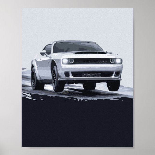 6.2L LAUNCH CONTROL HELLCAT DRAG RADIAL REDEYE iro Poster (Framsidan)