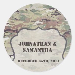 6-3-tums favoritfästare-arméns OCP Camo Uniform Ca Runt Klistermärke