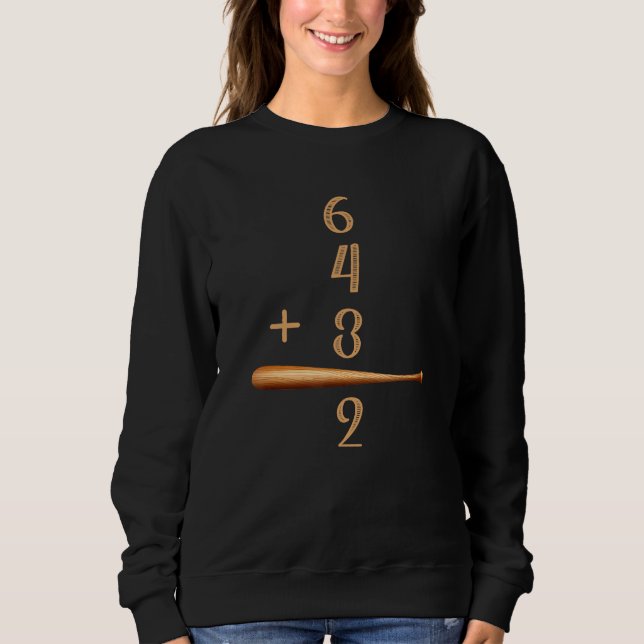 6+4+32 Dubbelspel Basebollspelare Basebollcitat T Shirt (Framsida)