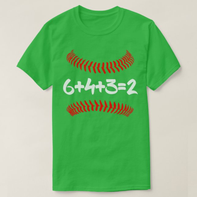 6 4 3 2 Baseball Mamma och Pappa 6432 math T Shirt (Design framsida)
