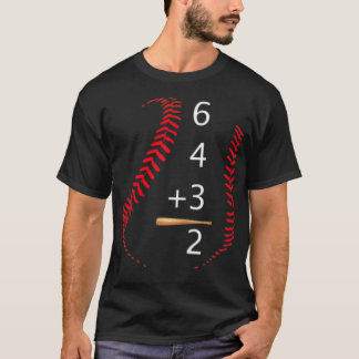 6+4+3=2 Math Älskare 6432 Baseball Gift T baseball Shirt