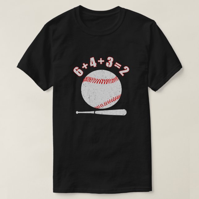 6 4 3 2 Play Baseball T Shirt (Design framsida)