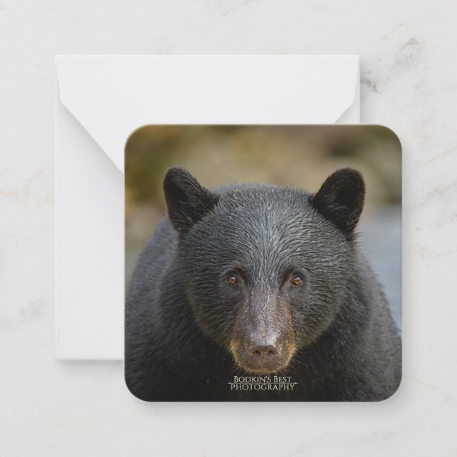 6,4 cm x 6,4 cm Platt anteckningskort (Framsida)