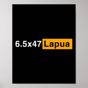 6,5 x 47 bärbar dator Ammo - Tagning av precision Poster
