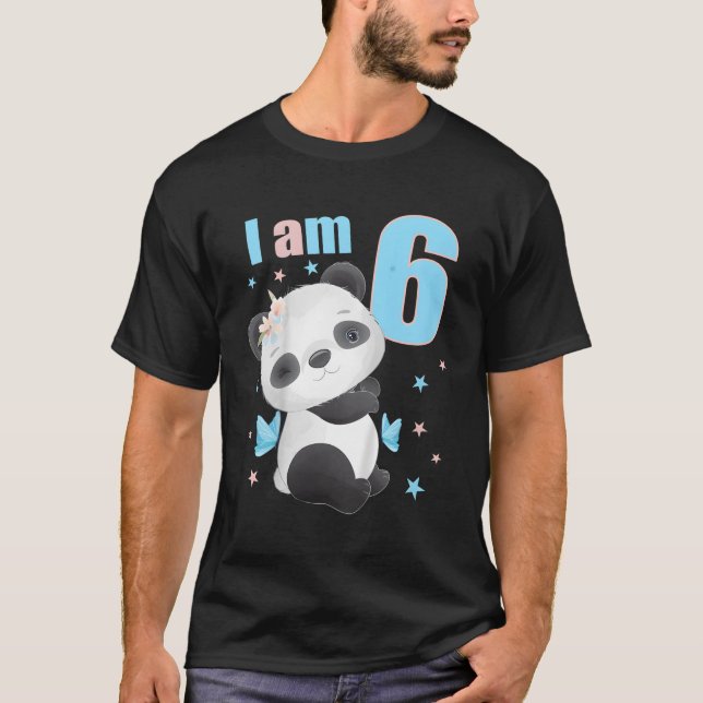 6 6 Panda T Shirt (Framsida)